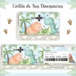 Arquivo Digital Cartão Sus Dino Png e Pdf