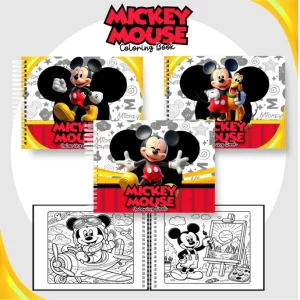 Arquivo Livro de Colorir Mickey PDF – livro para imprimir e pintar com páginas divertidas do Mickey, ideal para atividades infantis criativas.