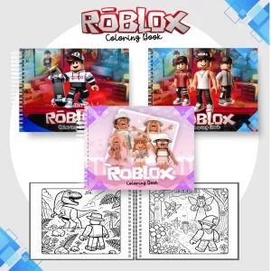 Livro de colorir Roblox em PDF para imprimir e pintar, arquivo digital infantil