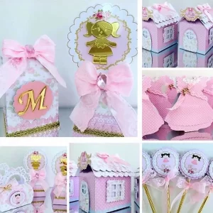 Arquivo de Corte Bonecas Studio para topo de bolo, enfeites, convites e lembrancinhas de festa infantil.