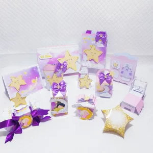 Arquivo de corte Brilha Estrelinha em Studio e PDF para imprimir, ideal para decoração de festa infantil.