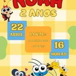 Convite Virtual Animado Bob Zoom