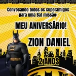 Convite Animado em Video Mp4 Batman