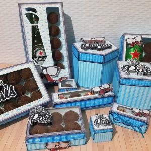 Arquivo digital Dia dos Pais para topo de bolo e decoração em Studio, PNG e PDF.