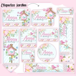 Volta às Aulas Etiqueta Escolar Trator para imprimir PNG – etiquetas escolares para material personalizadas com tema trator.