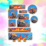 Etiqueta Escolar Personalizada Hot Wheels
