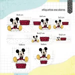 Etiqueta Escolar Personalizada Mickey
