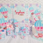 Festa Tema Balão Rosa Studio e Pdf