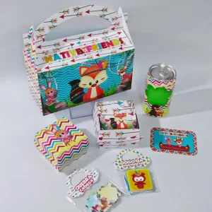 Arquivo de Corte Festa na Escola Raposinha Studio e PDF para topo de bolo, enfeites, centro de mesa e lembrancinhas de festa escolar.