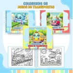 Livro de Colorir Meios de Transportes Pdf
