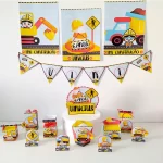 Decoração Festa Construtor Studio, Png e Pdf