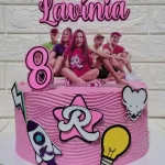 Topo de Bolo Emilly Vick dos Rosas Studio