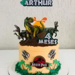 Topo de Bolo Jurassic Park para imprimir Studio