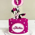 Topo de Bolo Minnie Balões Studio
