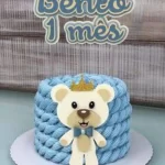 Topo de Bolo Urso Realeza Studio