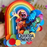 Topper de Bolo Tema Divertidamente Studio