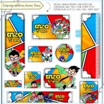 Volta às Aulas Etiquetas Jovens Titãs