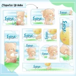 Volta às Aulas Etiquetas Ursinhos