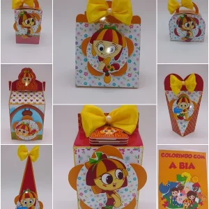 Arquivo de Corte Emília Studio, PNG e PDF para topo de bolo, enfeites, convites e centro de mesa de festa infantil.