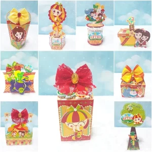 Decoração digital Emília Sítio do Picapau Amarelo para imprimir, arquivos Studio, PNG e PDF.