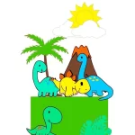 Topo de Bolo de Aniversário Dinossauro Studio