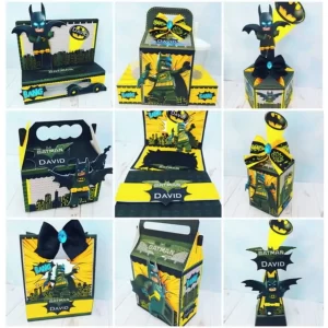 Arquivo de corte Batman Lego Studio e PDF para topper de bolo e decoração de festa infantil.