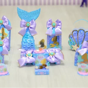Decoração infantil Sereia Studio para toppers, lembrancinhas e enfeites personalizados de aniversário.