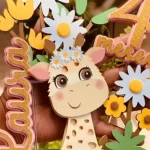 Arquivo de Corte Topper de Bolo Girafinha Studio