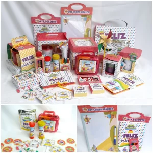 Decoração digital Dia das Crianças Studio e PDF para toppers, lembrancinhas e enfeites de mesa.