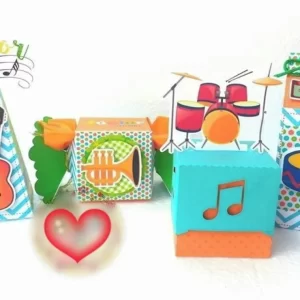 Arquivo de corte Música Studio para topper de bolo e decoração de festa infantil temática musical.