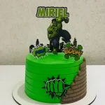 Decoração Tema Topo de Bolo Hulk Studio