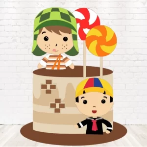 Decoração topo de bolo Chaves e Kiko arquivo de corte Studio para imprimir