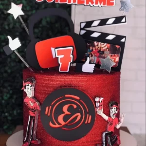 Decoração topo de bolo Enaldinho arquivo de corte Studio para imprimir e recortar