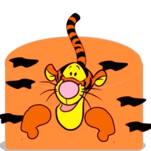 Decoração topo de bolo do Tigrão arquivo de corte Studio para imprimir