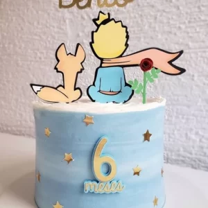 Decoração topo de bolo O Pequeno Príncipe Studio para personalizar festas infantis com tema clássico e encantador.