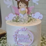 Decoração Topper Batizado Anjinha Studio