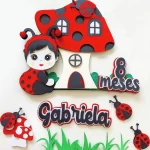 Decoração Topper de Bolo da Joaninha Studio