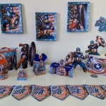 Decoração de Aniversário Capitão América Studio e PDF