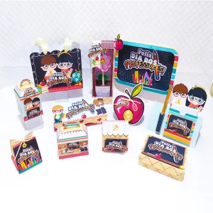 Arquivo digital e de corte Dia dos Professores Studio e PDF para decoração escolar infantil e festas comemorativas.