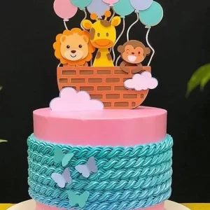 Topo de bolo Bichinhos no Balão arquivo de corte Studio para imprimir