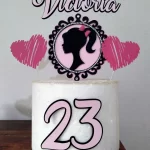 Topper de Bolo Barbie para Imprimir Studio