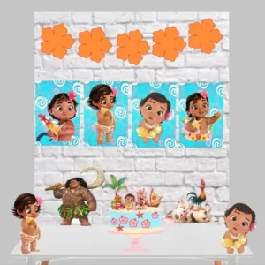Arte Moana Baby em arquivo Studio para corte e decoração infantil.