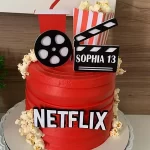Arquivo Topper de Bolo Tema Netflix Studio