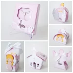 Decoração Batizado Rosa Studio, Png e Pdf