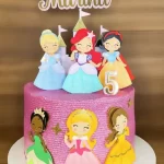 Decoração Topo de Bolo Princesas Studio