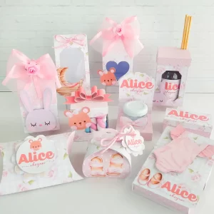 Decoração maternidade em arquivo de corte Studio e PDF pronta para impressão.