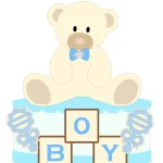 Topo Bolo Chá Revelação Azul Studio