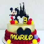 Topo De Bolo Mickey Castelo Studio