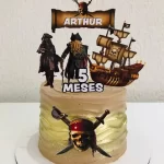 Topo De Bolo Piratas Do Caribe Studio
