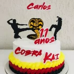 Topo De Bolo Tema Cobra Kai Studio
